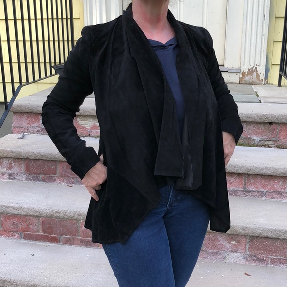 black waterfall jacket size 18